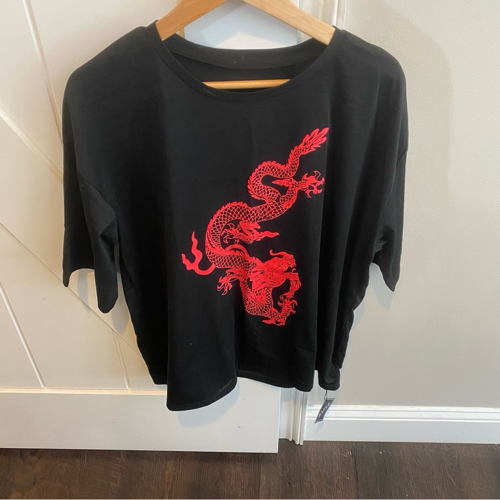 NWT Zaful Red Dragon T-Shirt
